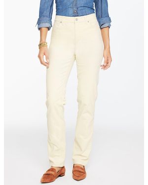 Talbots Straight Leg Stretch Corduroy Trousers - White
