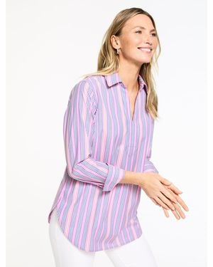 Talbots Tunic Popover Shirt - Purple