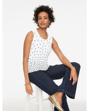 Talbots Charming Shell Jumper - White
