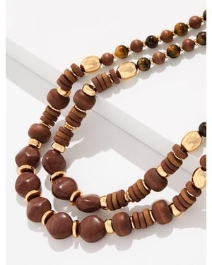 Talbots Andrea Layer Necklace - Brown