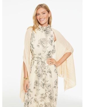 Talbots Pointelle Travel Wrap - White