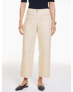 Talbots Straight Crop Pants - Natural