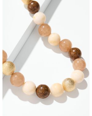 Talbots Lollipop Bead Necklace - White