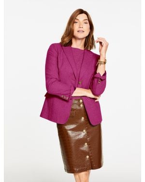 Talbots Classic Shetland Blazer - Pink