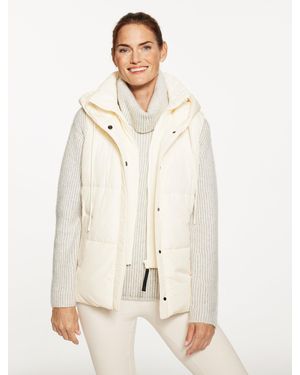 Talbots Hooded Puffer Vest - Natural