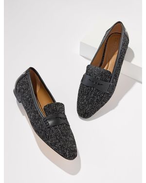 Talbots Erin Tweed Loafers - Natural