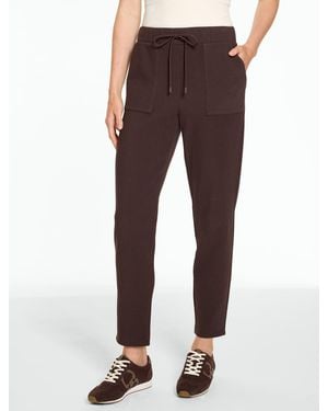 Talbots Ottoman Rib Tapered Leg Pants - Brown
