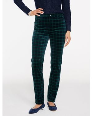 Talbots Straight Leg Velveteen Pants - Blue