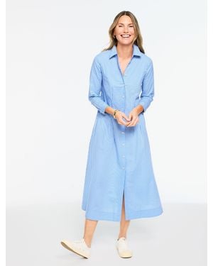Talbots Poplin Shirtdress - Blue