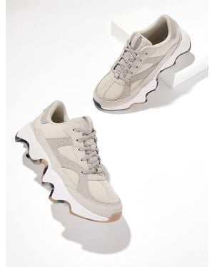 Sorel Leather Mesh Kinetictm Ii Trainers - Natural