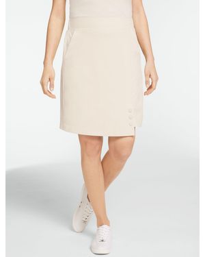 Talbots Lightweight Woven Stretch Skort - White
