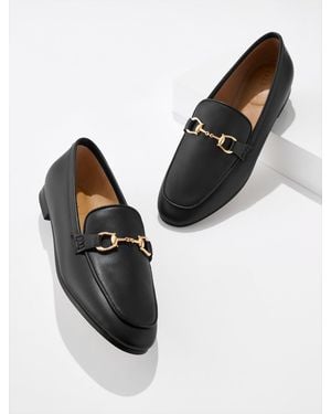 Talbots Katelyn Bit Nappa Loafers - Black
