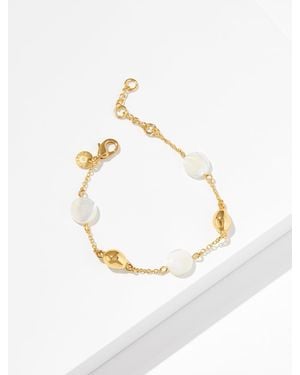 Talbots Polished Station Shell Bracelet - White