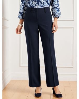 Talbots Southampton Tailored Stretch Straight Leg Pants - Blue