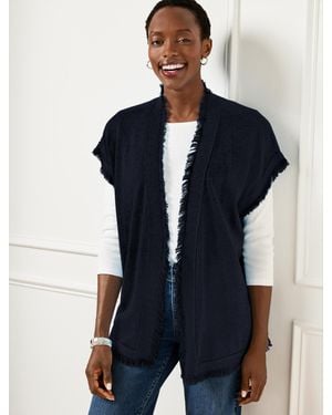 Talbots Sleeveless Cardigan Sweater - Blue