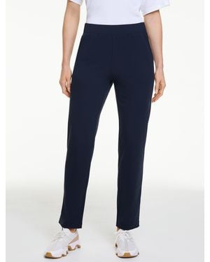 Talbots Out & About Straight Leg Trousers - Blue