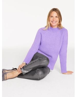 Talbots Mockneck Jumper - Purple