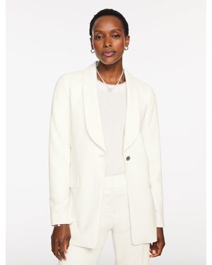 Talbots Tailored Stretch Blazer - White