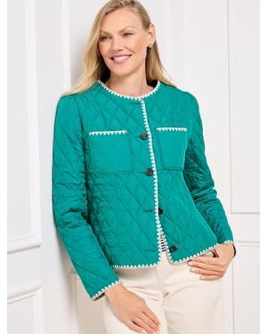 Talbots Quilted Jacket - Blue