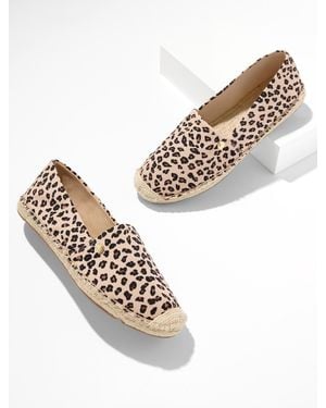 Talbots Izzy Twill Espadrille Flats - Metallic