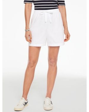 Talbots Twill Pull-on Shorts - White