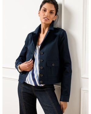Talbots Twill Jacket - Blue