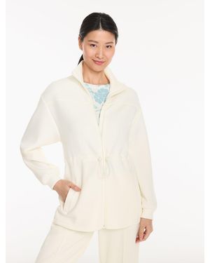 Talbots Airknit Stretch Full-zip Jacket - White