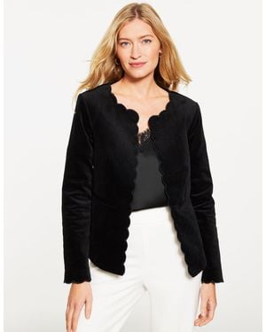 Talbots Stretch Velveteen Jacket - Black