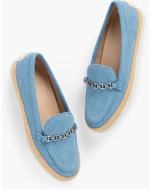 Talbots Andi Denim Espadrille Loafers - Blue