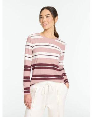 Talbots Supersoft Jersey Long Sleeve Crewneck T-shirt - White