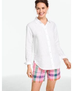 Talbots Everyday Relaxed Linen Shirt - White