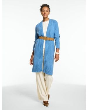 Talbots Open Front Duster Cardigan Sweater - Blue