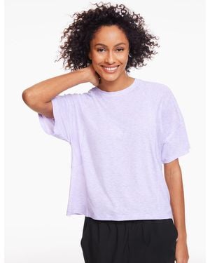 Talbots Short Sleeve Crewneck T-shirt - White