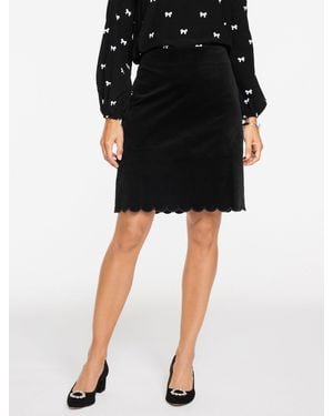 Talbots Velveteen A-line Skirt - Black