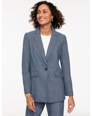 Talbots Refined Denim Blazer - Blue