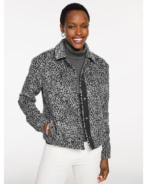 Talbots Brushed Jacket - Gray