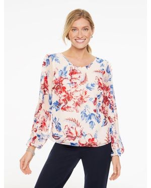 Talbots Ruffle Top - Natural