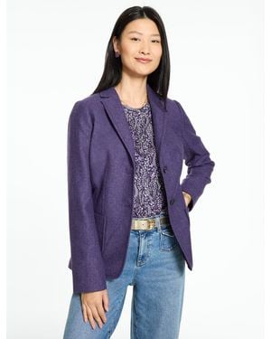 Talbots Classic Shetland Blazer - Blue