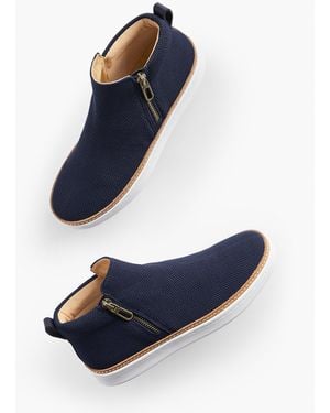 Talbots Brittany Knit Ankle Bootie - Blue