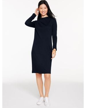 Talbots Passport Ponte Funnel Neck Dress - Blue
