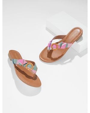 Talbots Gia Buckle Thong Sandals - Pink