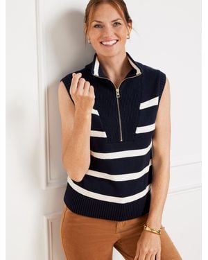 Talbots Half-zip Jumper Vest - Black