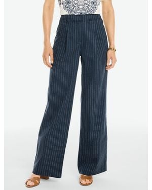 Talbots Wide Leg Trousers - Blue