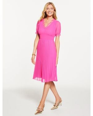 Talbots Fit & Flare Soft Dress - Pink