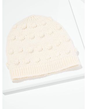 Talbots Bobble Stitch Beanie - Natural