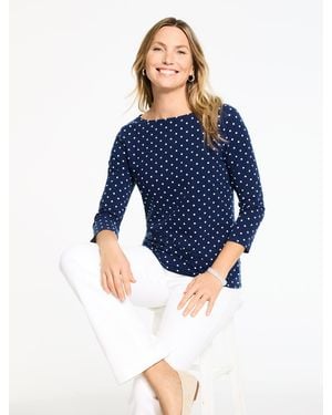 Talbots Bateau Neck T-shirt - Blue