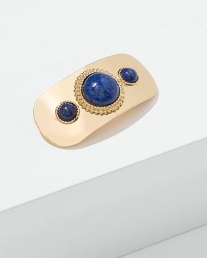 Talbots Semi-precious Stone Scarf Ring - White