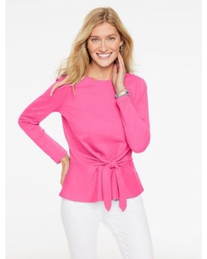 Talbots Tie-front Top - Pink
