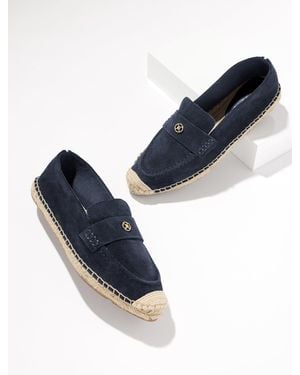 Talbots Isla Suede Espadrille Loafers - Blue