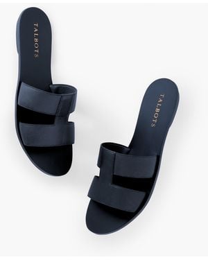 Talbots Hannah Vachetta Slides - Blue